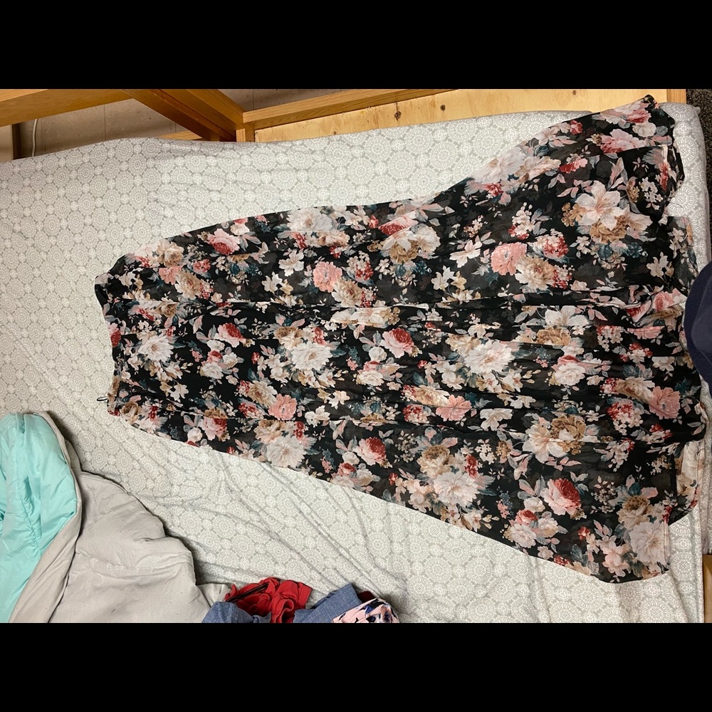 Floral maxi skirt
